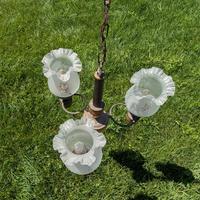 Lampadario vintage a 3 luci anni 60 VERO!