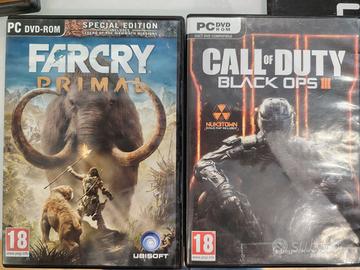 FarCry Primal e Call Of Duty Black Ops III per PC