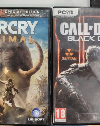 FarCry Primal e Call Of Duty Black Ops III per PC