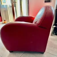 Poltrona in vera pelle 