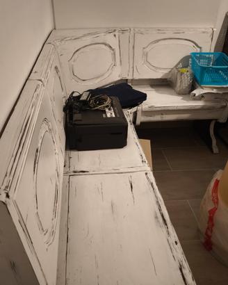 tavolo e giro panca shabby chic