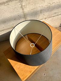 Paralume in tessuto nero