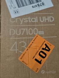 Tv Samsung 43 pollici cristal uhd