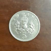 MONETA 5 PENCE 1975