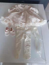 VESTITO BATTESIMO ORIGINALE "LE BELLE DI LORY'S"