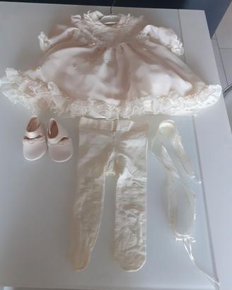 VESTITO BATTESIMO ORIGINALE "LE BELLE DI LORY'S"