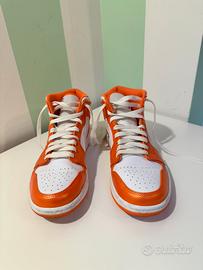 Nike air Jordan arancione metallizzato taglia 40