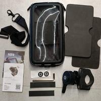 Supporto per manubrio moto + Custodia smartphone