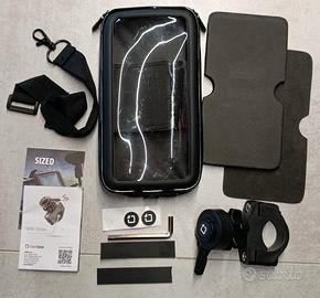 Supporto per manubrio moto + Custodia smartphone