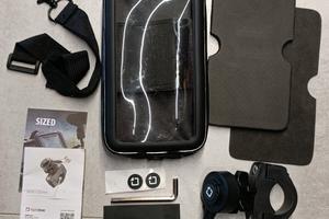 Supporto per manubrio moto + Custodia smartphone