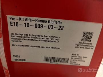 Eibach alfa Giulietta 1.4 molle supporti parapolve