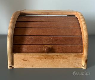 Piccolo Portapane in Legno - Vintage