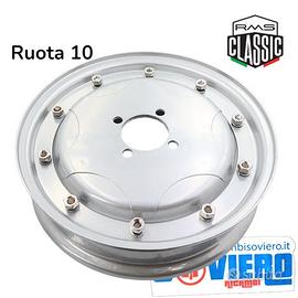 Cerchio Grigio a Stella Ruota 10 Per Vespa GS 15