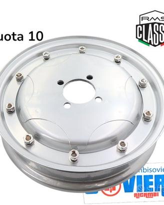Cerchio Grigio a Stella Ruota 10 Per Vespa GS 15