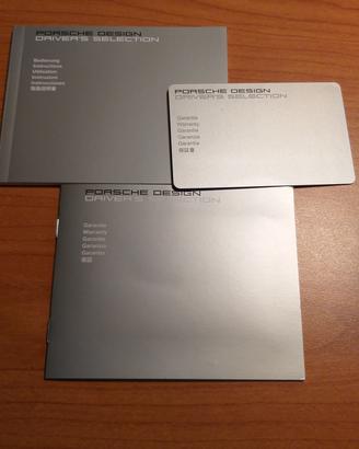 Porsche Design libretti garanzia orologio original