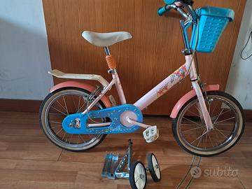Bicicletta bambina Batbie 14" x 3  5 anni + rotell