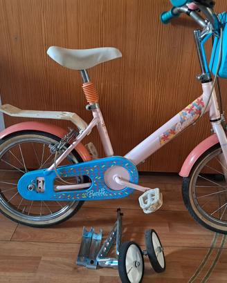 Bicicletta bambina Batbie 14" x 3  5 anni + rotell