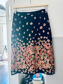 Gonna midi Stilò Noir – Taglia 40 – 100% Viscosa