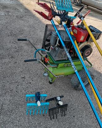 trattore motocompressore 600litri diesel ianmar 