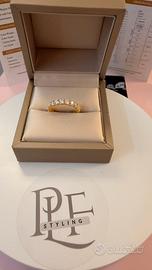 Anello Veretta Eternità con Moissanite da 0.1 ct