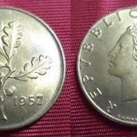 Monete da 20 lire dal 1957 al 1989