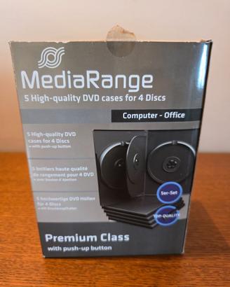 Custodie CD/DVD MediaRange varie nuove