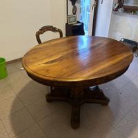 Tavolo Rotondo in Noce Allungabile primi 900’