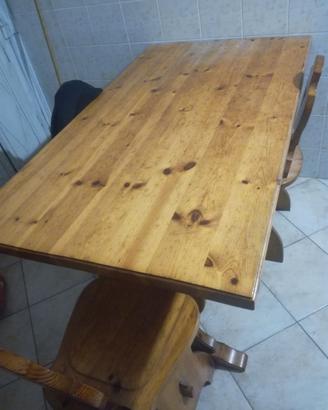 Tavolo legno massello rustico