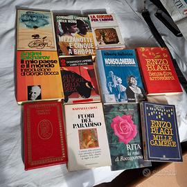 Romanzi e libri di varia tipologia in blocco.