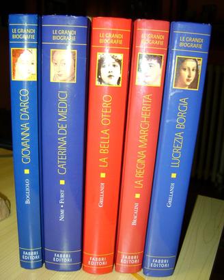 Lotto libri grandi biografie libro fabbri editore