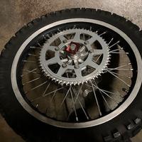 ruota posterore completa HM Six 50 enduro