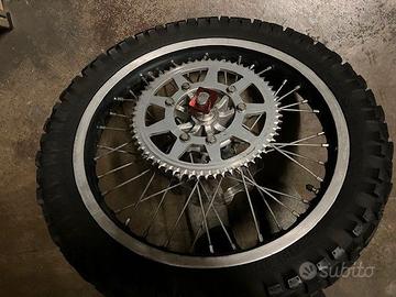 ruota posterore completa HM Six 50 enduro