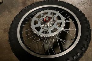 ruota posterore completa HM Six 50 enduro