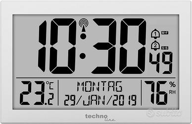Orologio digitale radiocontrollato da parete