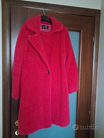 cappottino/pelliccia ecologica color rosa fucsia