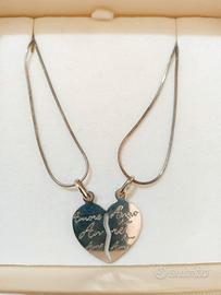 Collana con ciondolo cuore da spezzare