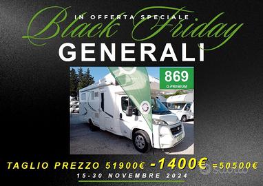 BLACK FRIDAY CAMPER MCLOUIS DUCATO MANSARDATO 6 PO