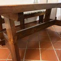 Tavolo taverna legno Noce massello  x 12/14 posti