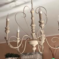 lampadario in ferro battuto artigianale