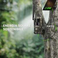 Fototrappola con SIM 4G batteria pannello solare