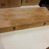 Vecchia Cassetta, porta attrezzi in legno Cm 32 X 