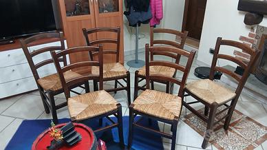 6 Sedie in legno