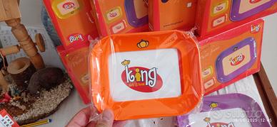 Set Cornici Foto Bimbi King -Viola e Arancione 