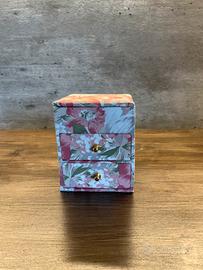 Cofanetto Portagioie in Stoffa Floreale