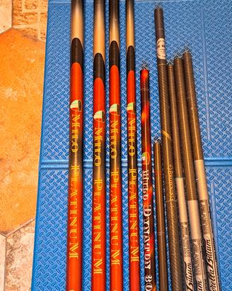 canne pesca fisse, bolognesi, inglesi, mulinelli 