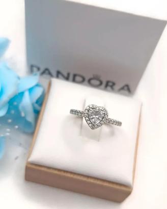 Anello originale pandora Cuore in rilievo  tg 48 