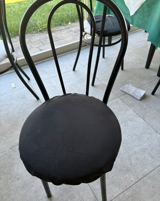 Sedie ferro Tonet con imbottitura