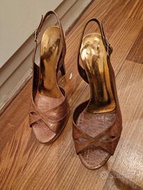 scarpa elegante in pelle di coccodrillo n.36