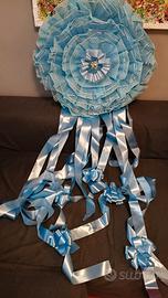 fiocco nascita azzurro 60cm