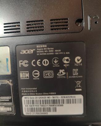 notebook Acer aspire da 15 sweetie M3